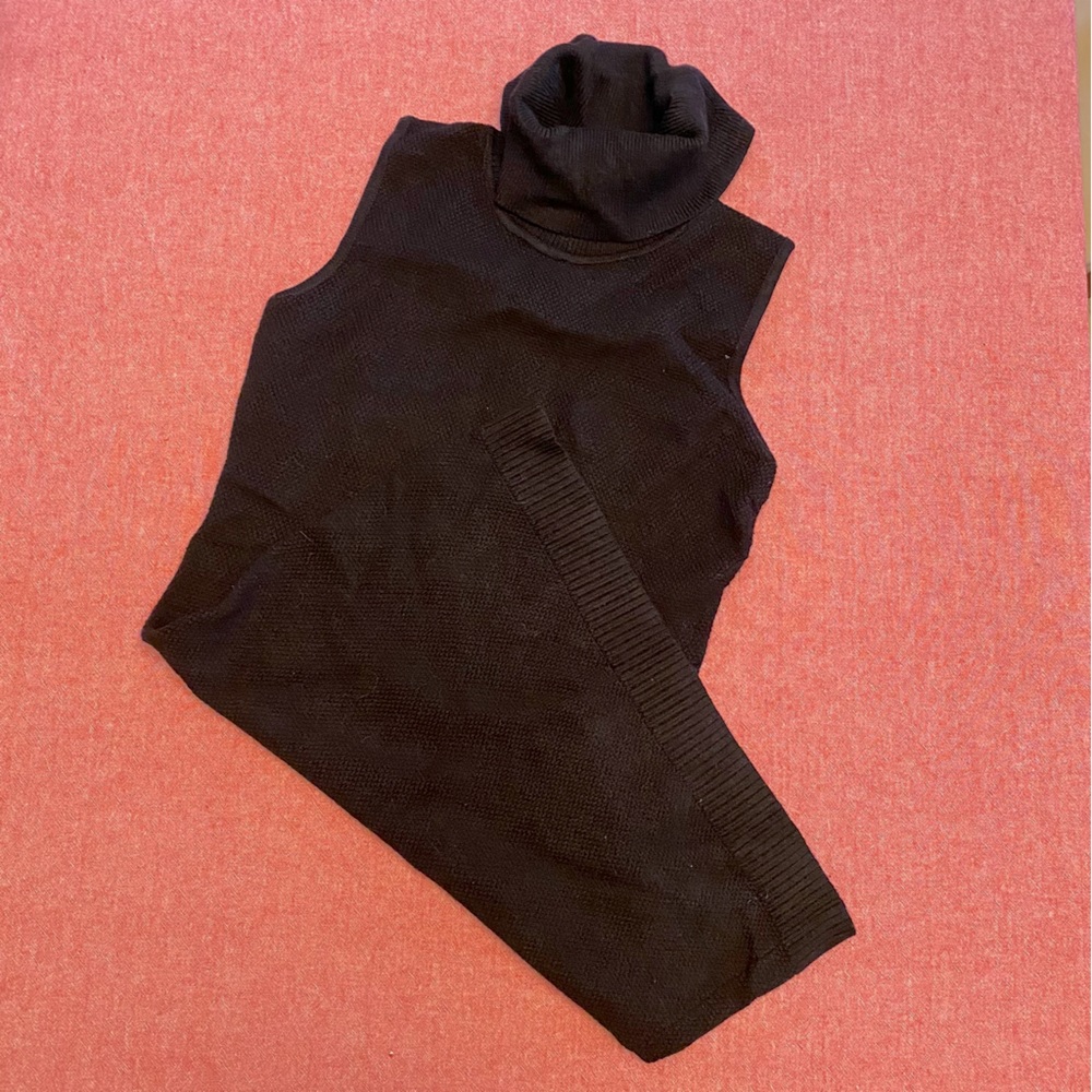 Turtle neck sweater dress